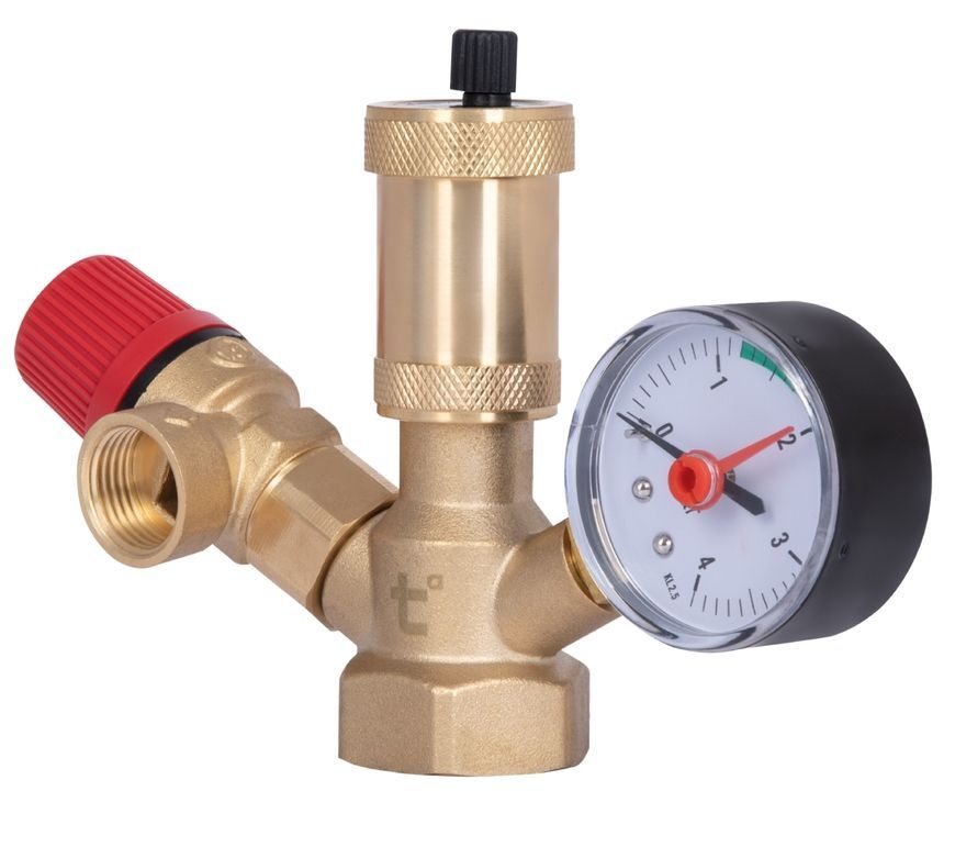 Группа безопасности котла Thermo Alliance Base 1" ВР латунь SD291 (эконом) - SD291