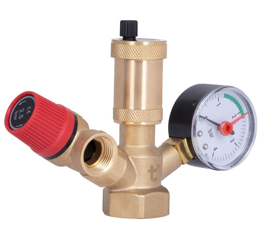 Группа безопасности котла Thermo Alliance Base 1" ВР латунь SD291 (эконом) - SD291