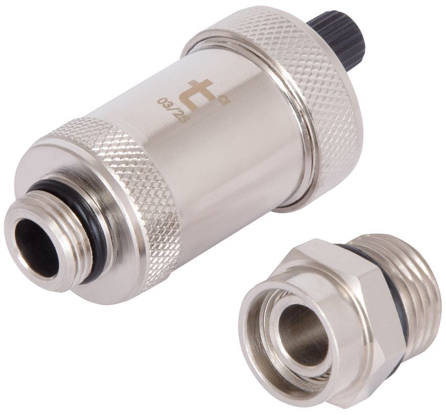 Воздухоотводчик автоматический с запорным клапаном Thermo Alliance Standart 1/2"НР латунь, хром SD28115 - SD28115