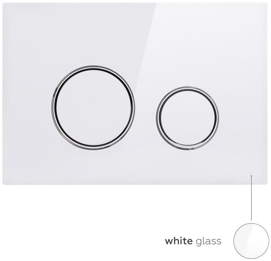 Панель смыва для унитаза QTAP Nest QT0111M11V1114W - QT0111M11V1114W