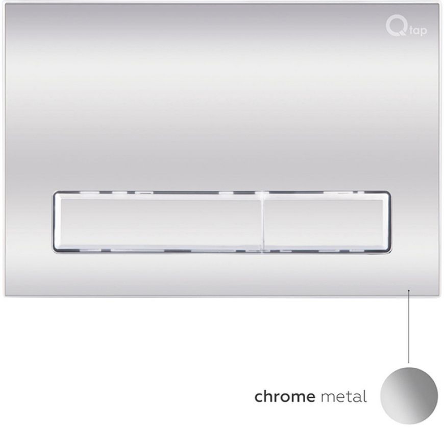 Набір QTAP інсталяція 3 в 1 Nest QT0133M425 з панеллю змиву лінійною QT0111M08381CRM + унітаз з сидінням Jay QT07335176W - QT07335176W0133M425M08381CRM