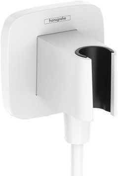 Шланговое подключение с держателем HANSGROHE FixFit Q Matt White 26887700 белый матовый - 26887700