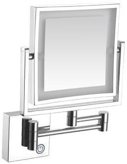 Зеркало косметическое VOLLE сенсорное квадратное cromo 2500.281101 хром - 2500.281101