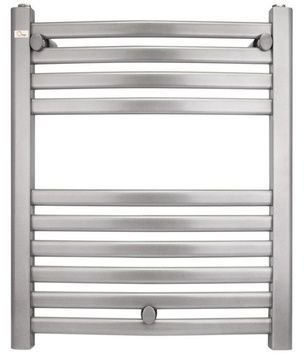 Полотенцесушитель водяной QTAP Dias (SIL) P10 600x500 HY серый - QTDIASSILP12600500HY