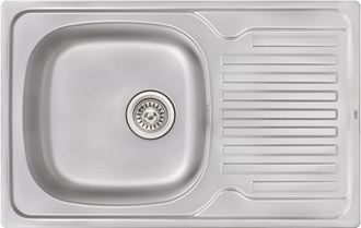 Кухонна мийка QTAP 7850 Satin 0,8 мм (185) - QT7850SAT08