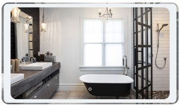 Дзеркало QTAP Leo прямокутне 1200х700 з LED-підсвічуванням, сенсорний вимикач QT1178141870120W