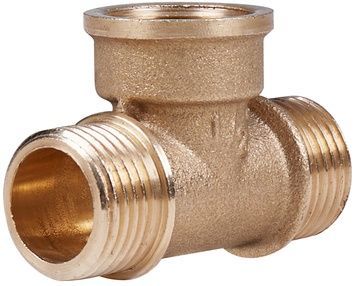 Тройник латунный SD Plus 1/2"НРх1/2"ВРх1/2"НР равнопроходной SD41615