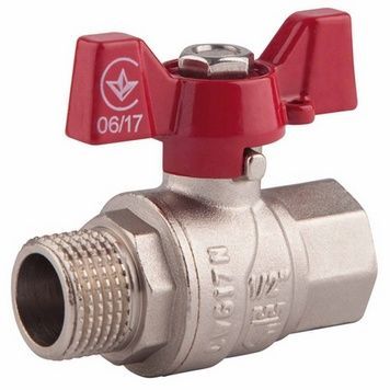 Кран шаровой SD FORTE 1/2" ВН для воды (бабочка) SF607W15 - SF607W15