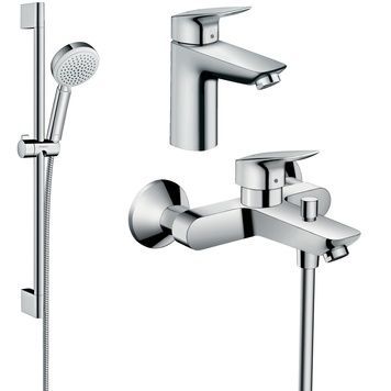 Набор смесителей HANSGROHE EcoSmart 3 в 1 (71104000+71400000+26651400) 20200001