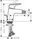 Смеситель для биде HANSGROHE Logis 70 Matt Black 71204670 черный матовый с д/к - 71204670 - 2