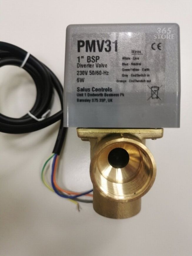 Трехходовой клапан Salus PMV34 3/4" ВР Kvs 6 c электроприводом - PMV34