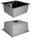 Кухонная мойка LIDZ Handmade H5050B PVD Brush Black 3,0/1,0 LDH5050BPVD43619 черная - LDH5050BPVD43619 - 7