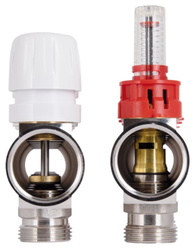 Коллектор с расходомерами Thermo Alliance Standart 1" 8 выходов 3/4" SD235W8 латунь - SD235W8