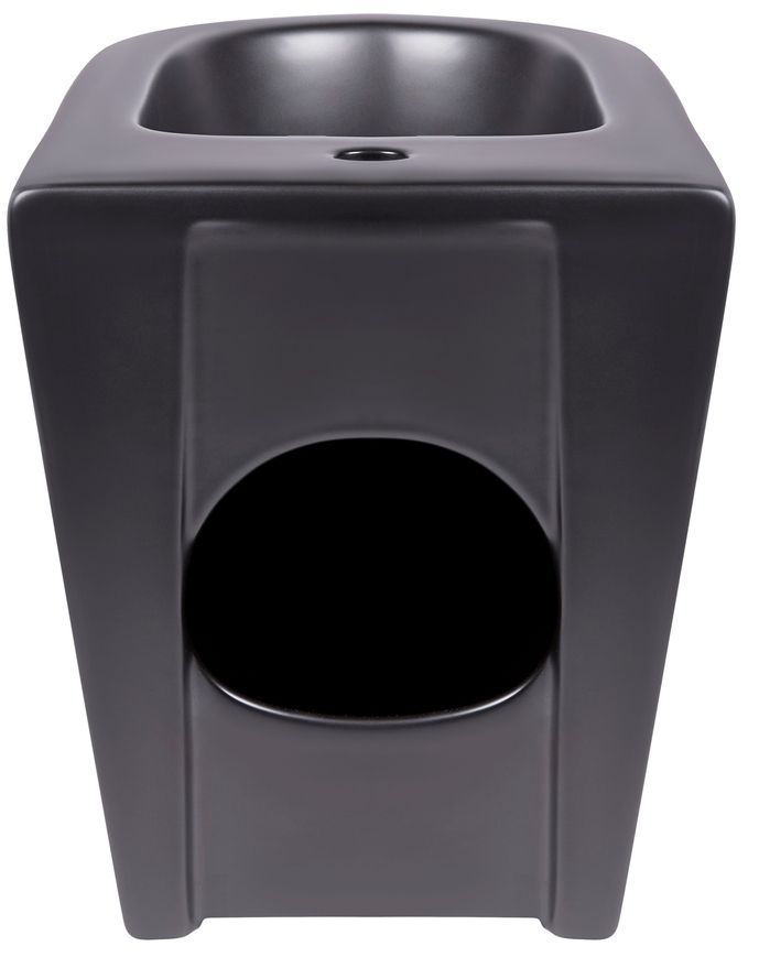 Биде напольное QTAP Robin 565x360x405 Matt black QT13442141CMB - QT13442141CMB
