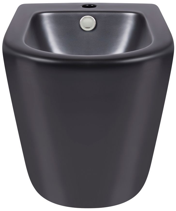 Биде напольное QTAP Robin 565x360x405 Matt black QT13442141CMB - QT13442141CMB