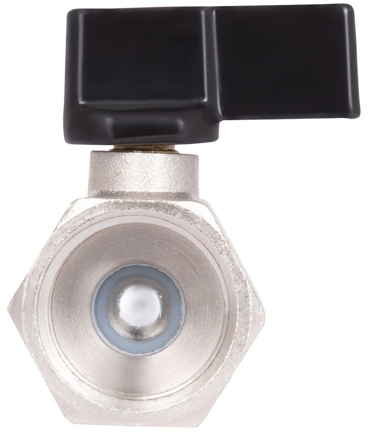 Кран шаровой прямой мини Thermo Alliance Forte 1/2" ВР латунь SF265W15 - SF265W15