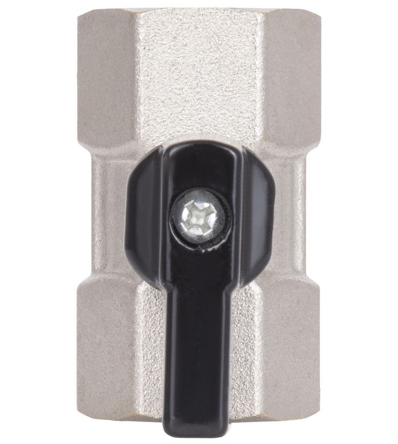 Кран шаровой прямой мини Thermo Alliance Forte 1/2" ВР латунь SF265W15 - SF265W15