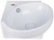 Раковина QTAP Leo 390x365x130 White з донним клапаном QT11115010W - QT11115010W - 4
