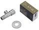 Кран приборный Kroner KRP Edelstahl Klassisch-ESG101 1/2"х1/2" НР нержавеющая сталь CV022974