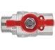 Кран шаровой Thermo Alliance Forte 1/2" ВН прямой, латунь, PN40, бабочка SF607W15 - SF607W15 - 8