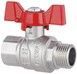 Кран шаровой Thermo Alliance Forte 1/2" ВН прямой, латунь, PN40, бабочка SF607W15 - SF607W15 - 3