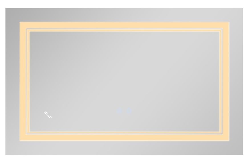 Зеркало Qtap Cardinal 650х900 прямоугольное с LED-подсветкой Touch, с антизапотеванием, с диммером, рег. темп. цвета (3000-6500K) QT0478C6590