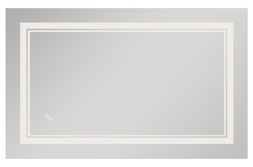 Зеркало Qtap Cardinal 650х900 прямоугольное с LED-подсветкой Touch, с антизапотеванием, с диммером, рег. темп. цвета (3000-6500K) QT0478C6590