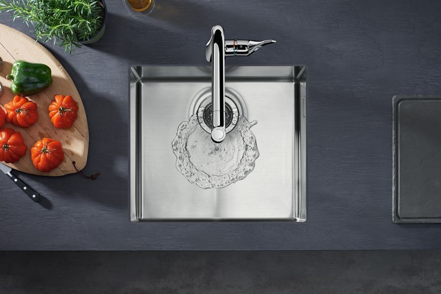 Кухонна мийка HANSGROHE під стільницю S71 S719-U500 Stainless Steel 43427800 нержавіюча сталь - 43427800