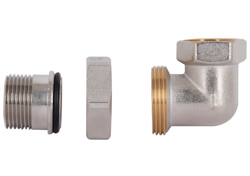 З'єднання згін-американка Thermo Alliance Standart 1" ВЗ кутове латунь нікель TAS191W25