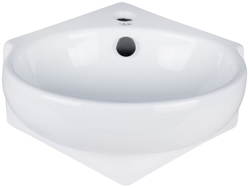 Раковина QTAP Leo 390x365x130 White з донним клапаном QT11115010W - QT11115010W