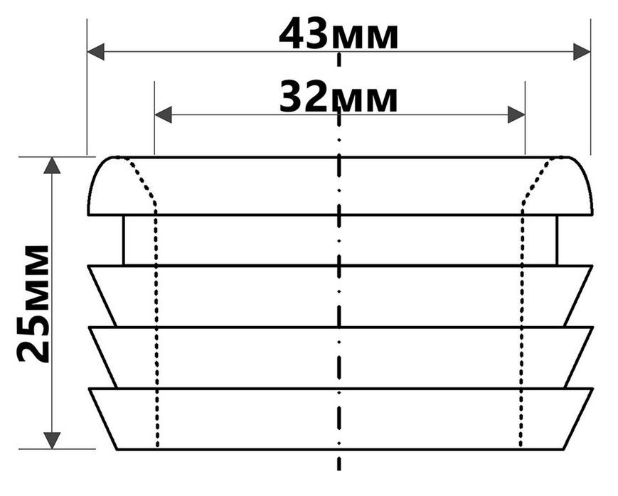 Редукция канализационная McALPINE 40х32 мм белая FLEXCONN-4032-WH