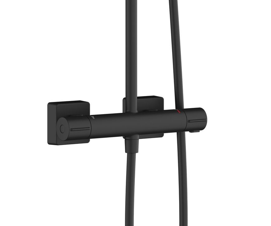 Душова система HANSGROHE Vernis Shape 240 1jet з термостатом 26427670 чорна матова - 26427670