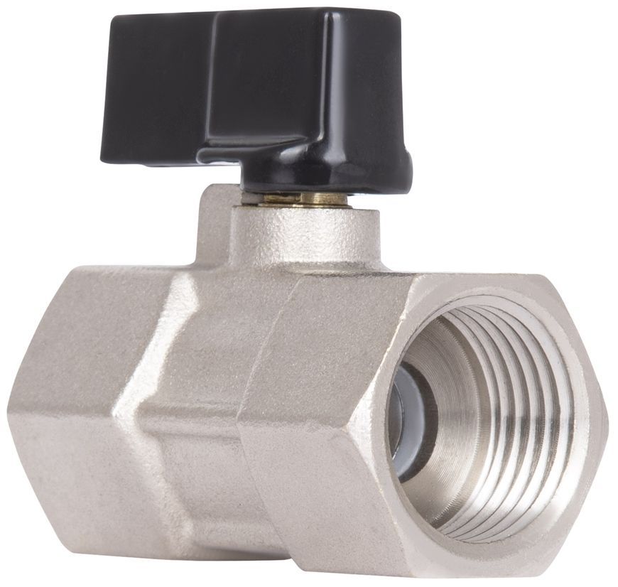 Кран шаровой прямой мини Thermo Alliance Forte 1/2" ВР латунь SF265W15 - SF265W15