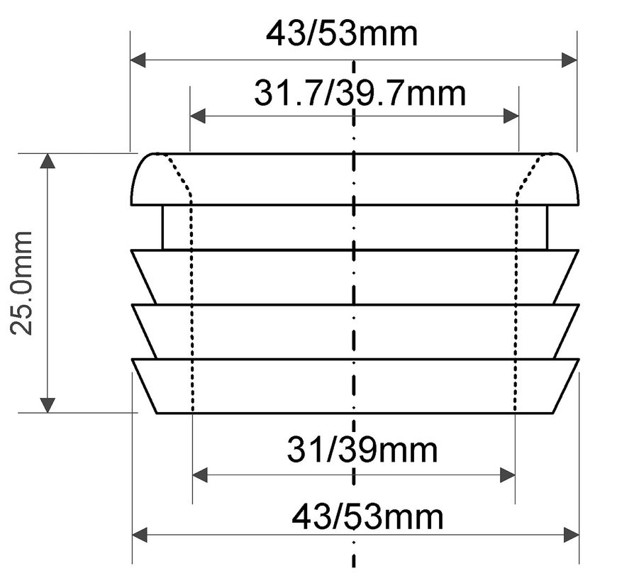 Редукция канализационная McALPINE 40х32 мм белая FLEXCONN-4032-WH