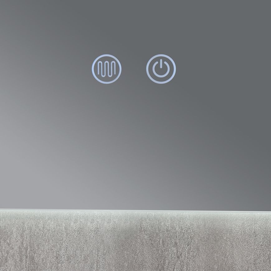 Зеркало настенное прямоугольное Qtap Taurus TA2 800&times;700 с LED-подсветкой Touch, антизапотеванием, диммером, рег. яркости QTTAU70070048955