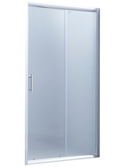 Душові двері LIDZ ŻYCIE 100x185, скло Frost 5 мм, розсувні - LZSD100185CRMFR