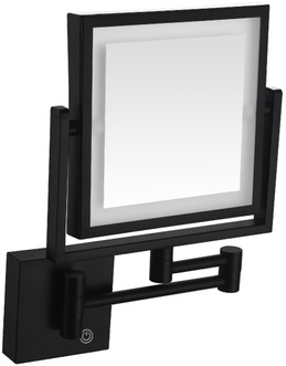 Зеркало косметическое VOLLE сенсорное квадратное de la noche 2500.281104 черный матовый - 2500.281104