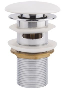 Донный клапан для раковины Qtap Pop-up F0081 70х70х110 White с переливом QT066F0081W - QT066F0081W