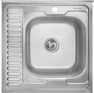 Кухонна мийка IMPERIAL 6060-R Satin 0,8 мм (IMP6060RSAT) - IMP6060RSAT