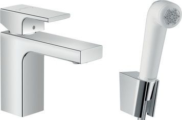 Змішувач для раковини HANSGROHE Vernis Shape 100 71216000 з гігієнічним душем - 71216000