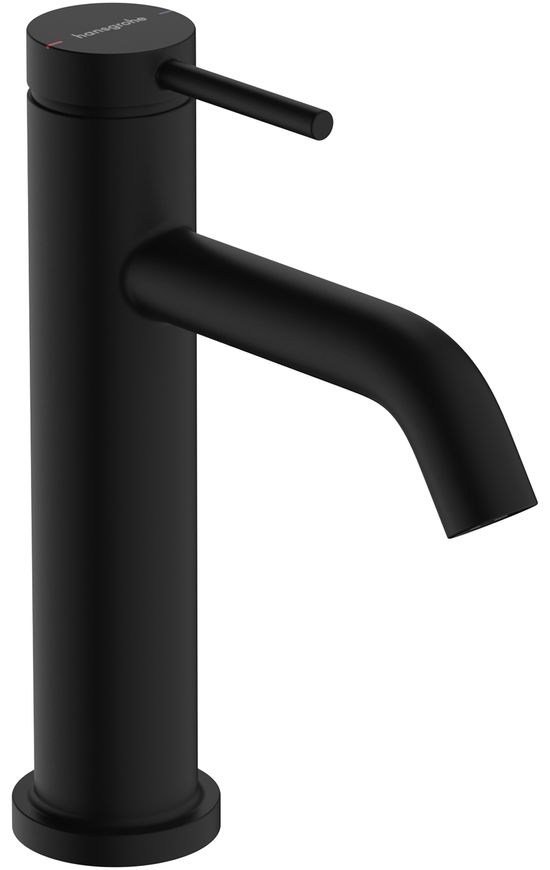 Змішувач для раковини HANSGROHE Tecturis S 110 EcoSmart+ Matt Black 73310670 чорний з донним клапаном - 73310670