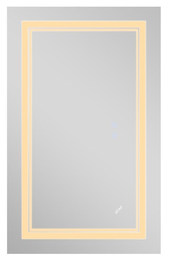 Дзеркало Qtap Cardinal 600х800 прямокутне з LED-підсвічуванням Touch, з антизапотіванням, з димером, рег. темп. кольору (3000-6500K) QT0478C6080