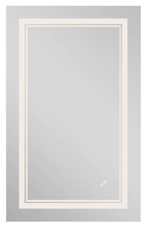 Дзеркало Qtap Cardinal 600х800 прямокутне з LED-підсвічуванням Touch, з антизапотіванням, з димером, рег. темп. кольору (3000-6500K) QT0478C6080