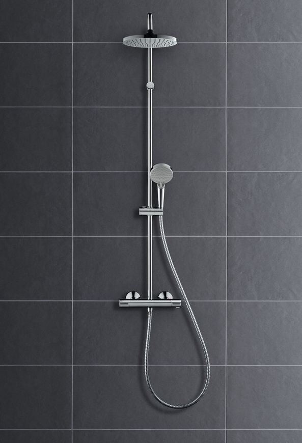 Душова система HANSGROHE Vernis Blend Showerpipe 200 1jet з термостатом 26276000 хром - 26276000