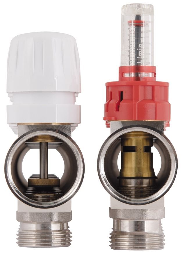 Коллектор с расходомерами Thermo Alliance Standart 1" 9 выходов 3/4" SD235W9 латунь - SD235W9