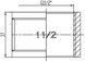 Муфта латунна SD Forte 1 1/2"х1 1/2" рівнопрохідна нікельована SF35640