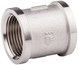 Муфта латунна SD Forte 1 1/2"х1 1/2" рівнопрохідна нікельована SF35640