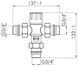 Клапан термостатический смесительный Thermo Alliance Forte 3/4" НР 30-60 &deg;С латунь SF010W20