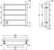 Полотенцесушитель водяной LIDZ Trapezium (CRM) D38/25 600x600 P5 - LTRPZD382560605WAT - 6