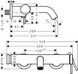 Смеситель для ванны HANSGROHE Tecturis S Brushed Bronze 73422140 бронза - 73422140 - 2